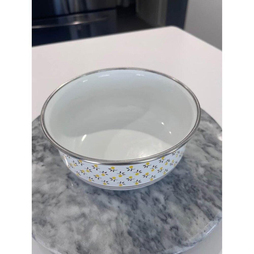 Vintage M. Kamenstein Enamelware Mixing Bowl